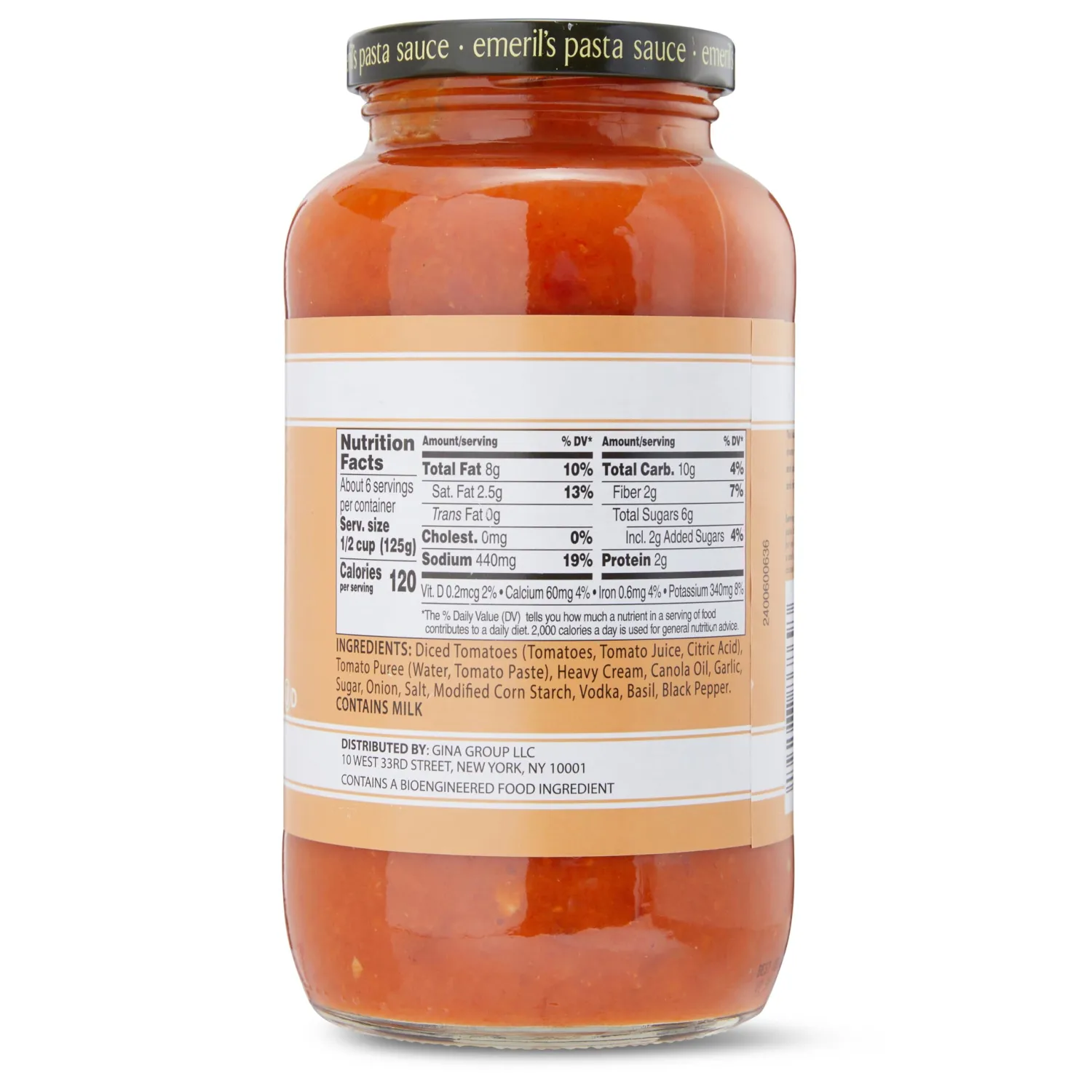 Emeril Lagasse Pasta Sauce - 25 Oz Jar Vodka Gourmet Sauces: Best for Homemade Pasta, Spaghetti, Pizza & More - Premium, Bold & Flavorful