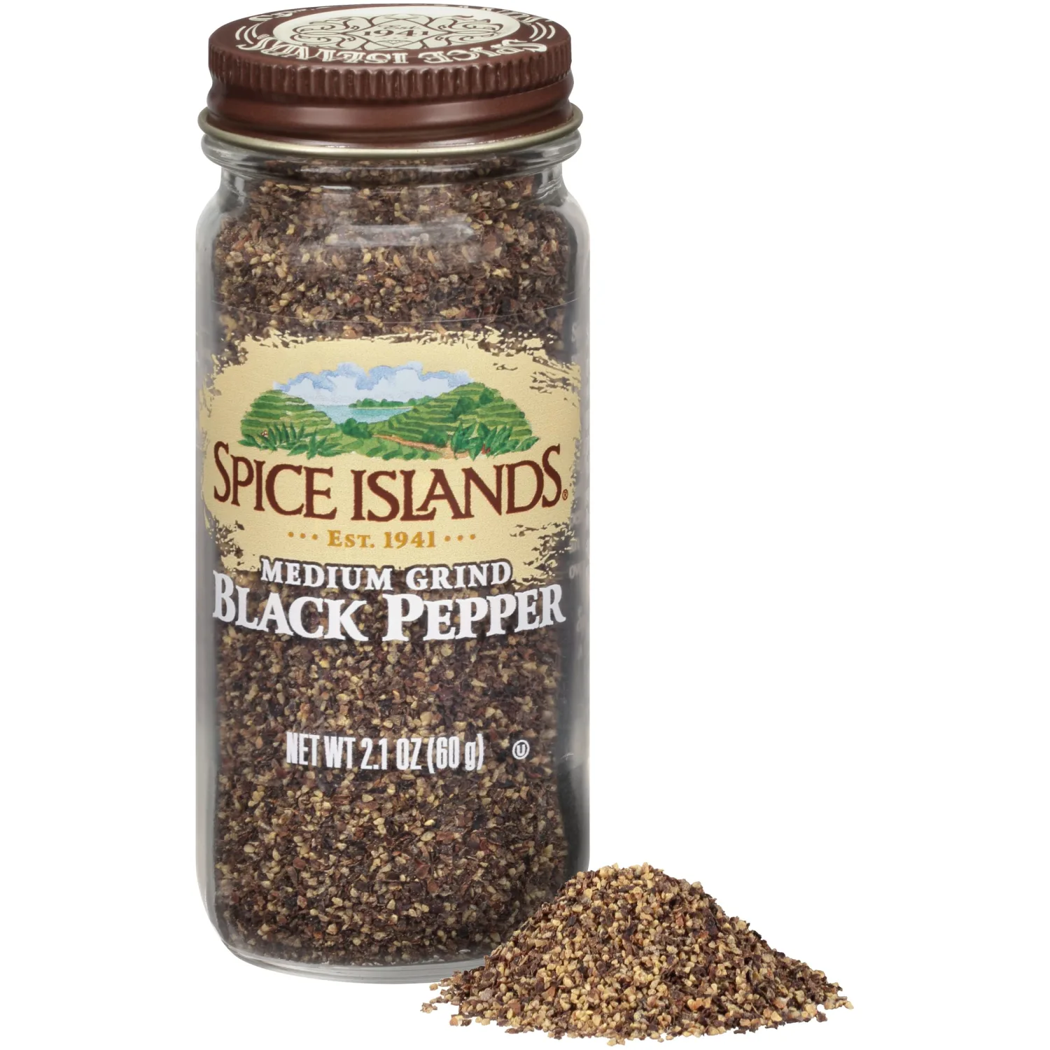 Spice Islands Medium Grind Black Pepper, 2.1 Ounce
