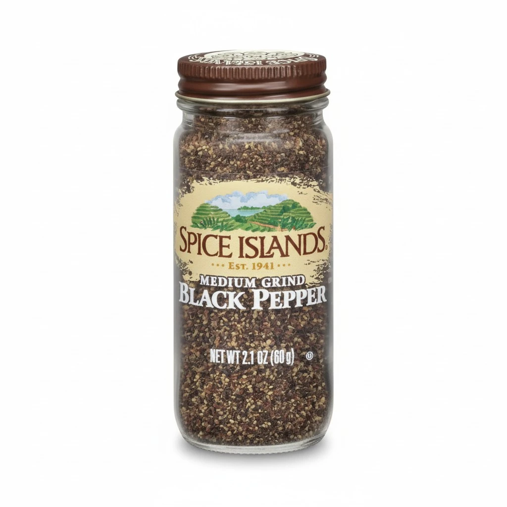 Spice Islands Medium Grind Black Pepper, 2.1 Ounce