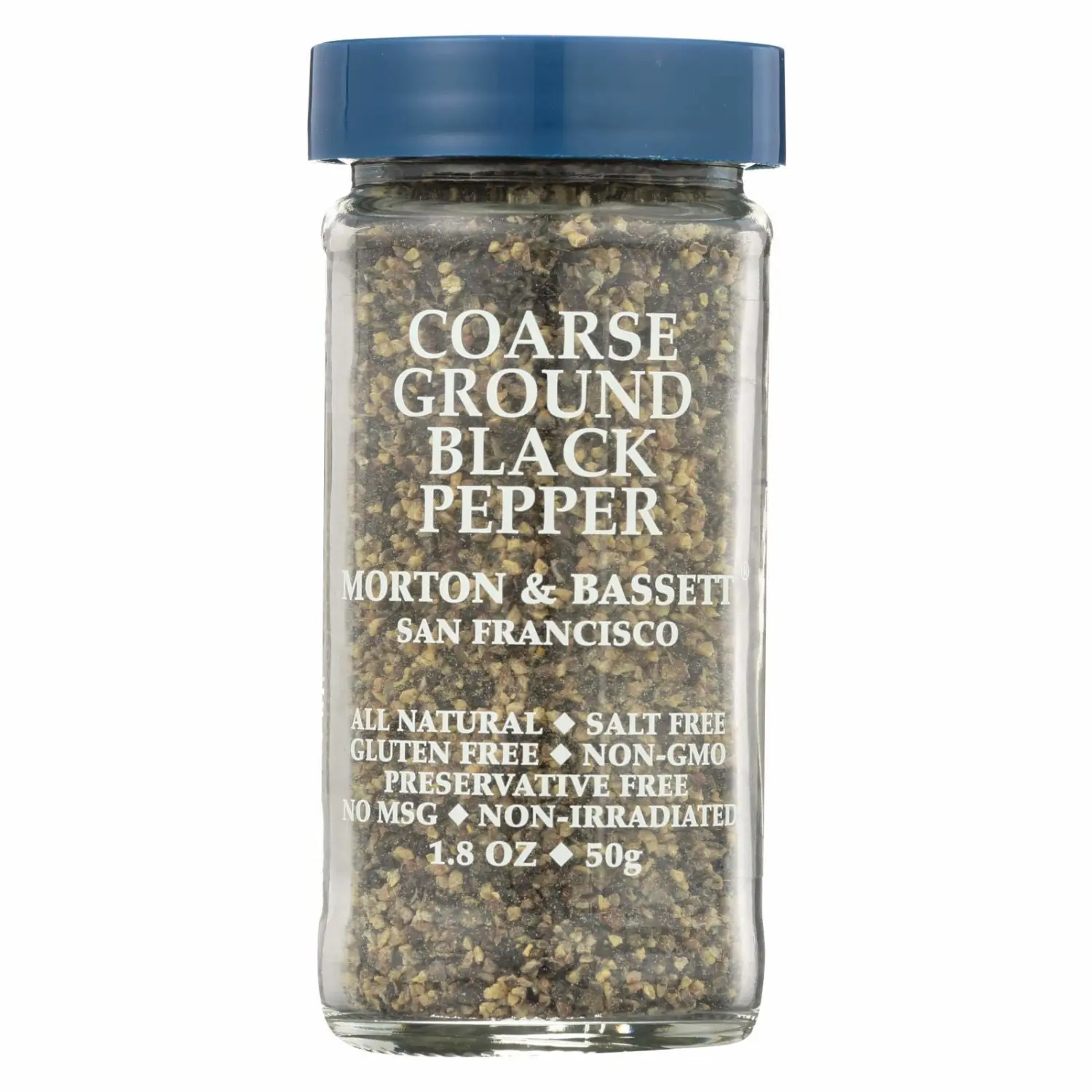 Morton & Bassett Coarse Ground Black Pepper, 1.8-Ounce jar