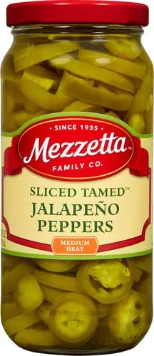 Mezzetta Jalapeno Peppers, Deli-Sliced Tamed, 16 Ounce