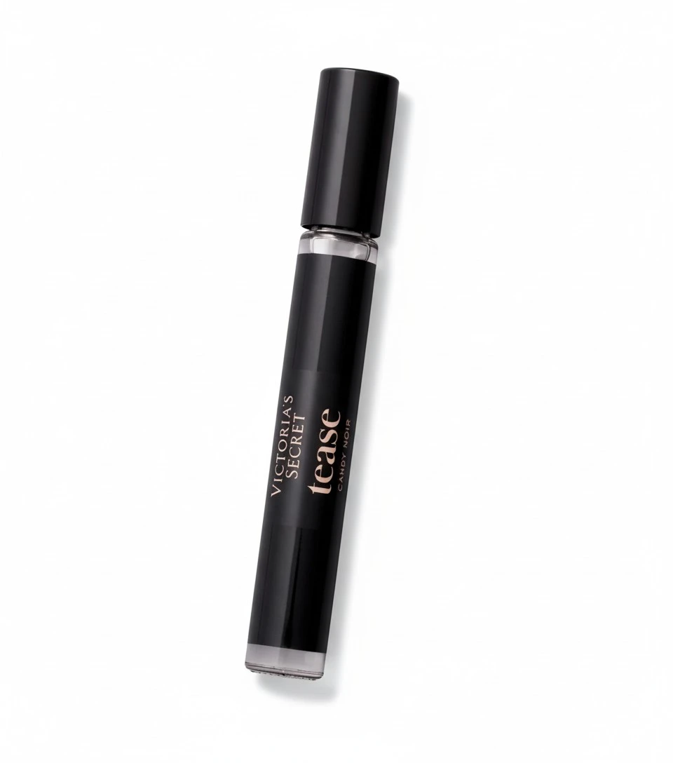 Victoria's Secret Tease Candy Noir Eau de Parfum Rollerball, Notes of Raspberry Glaze, Night-Blooming Iris & Warm Tonka, Travel Size Mini Perfumes for Women (0.23 oz)