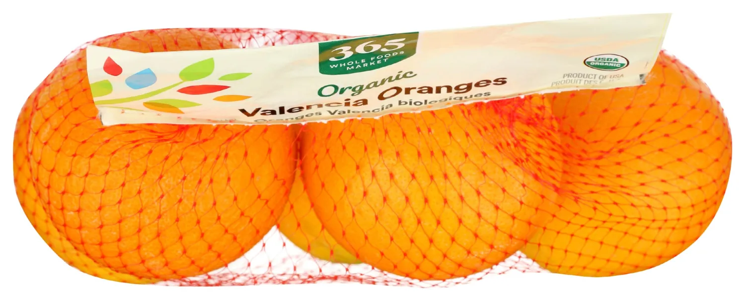 Organic Valencia Oranges, 4 Lb Bag