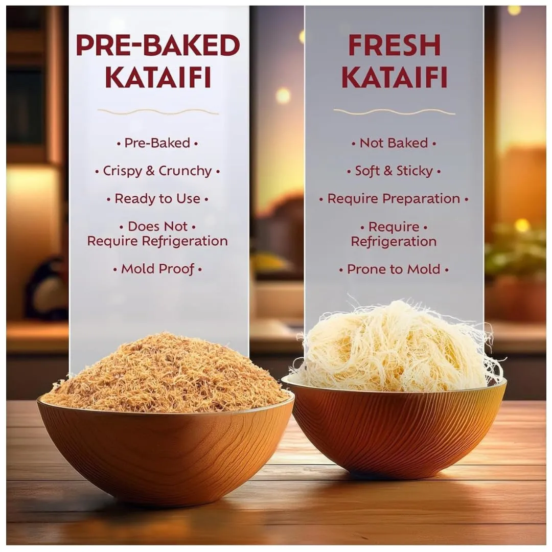 Salda Freshly Packaged Kataifi – Authentic Turkish Kataifi Pastry, Perfect for Dubai Chocolate, Kunafa, Baklava, 200 gr.