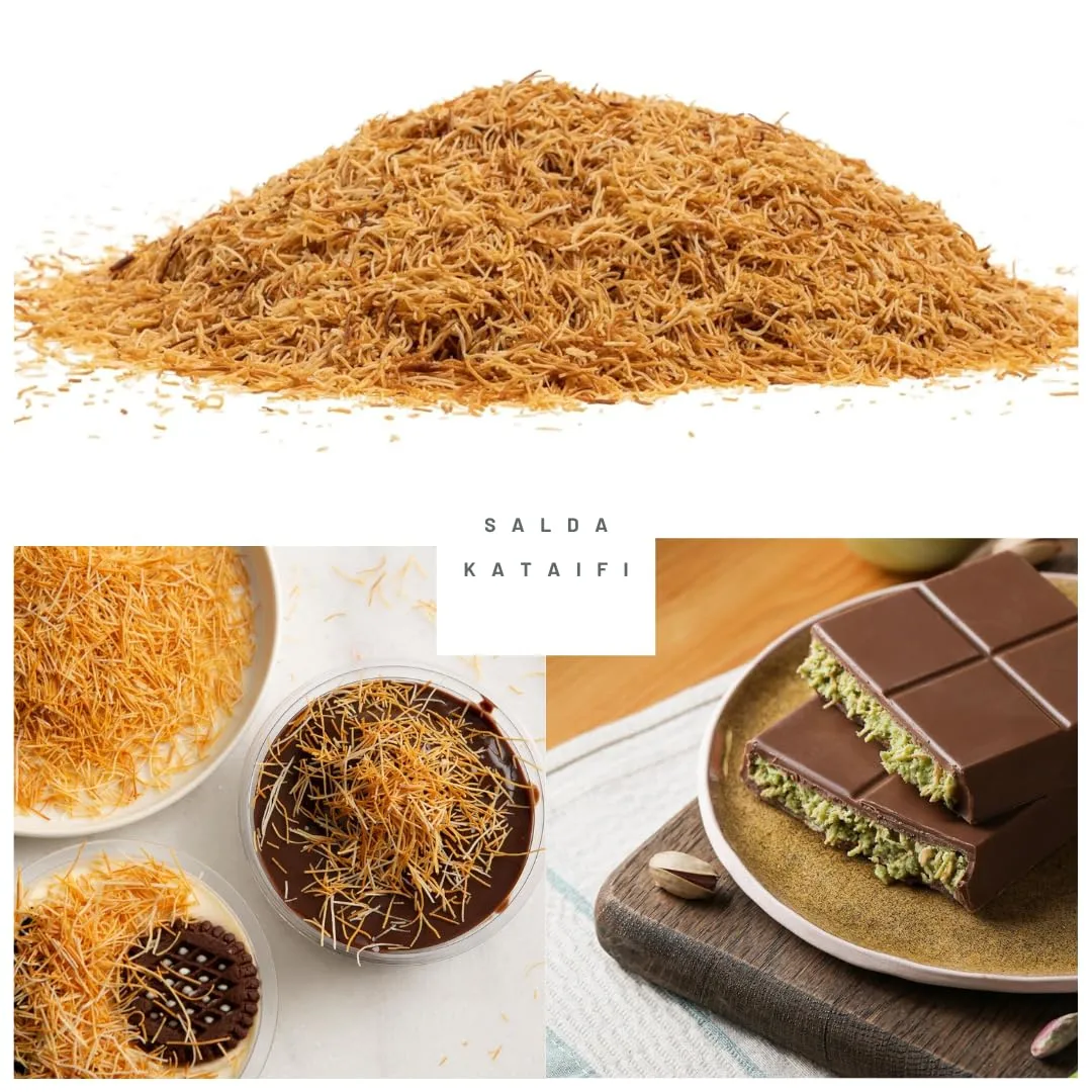 Salda Freshly Packaged Kataifi – Authentic Turkish Kataifi Pastry, Perfect for Dubai Chocolate, Kunafa, Baklava, 200 gr.