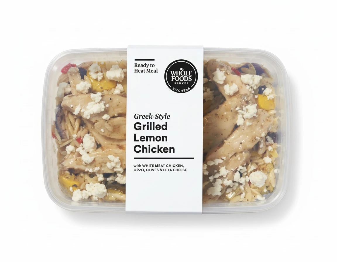 Whole Foods Market, Meal Chicken Grilled Greek Style Lemon, 12 Ounce