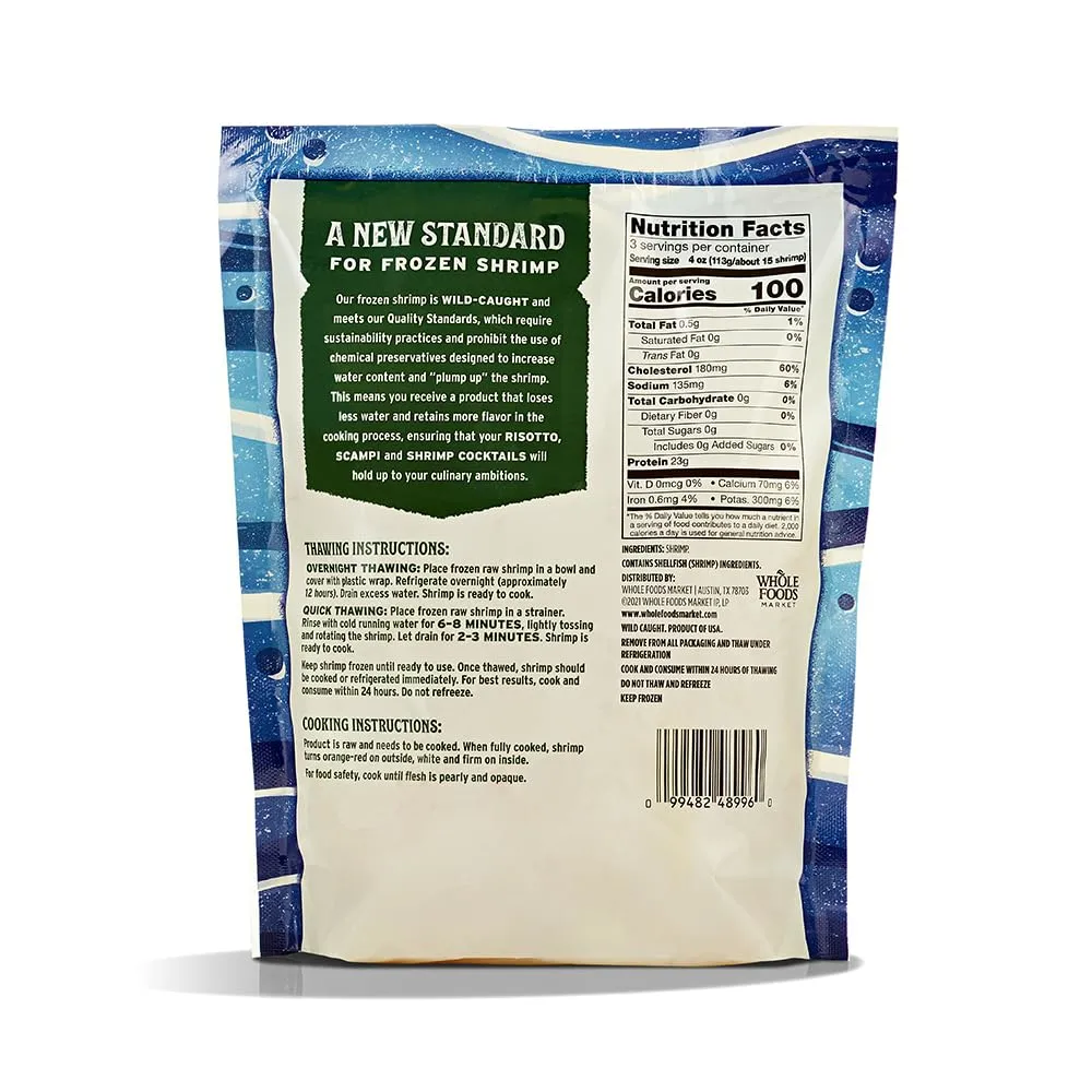 Whole Catch, Key West Pink Shrimp, 51-60 Count, 12 Ounce, Frozen