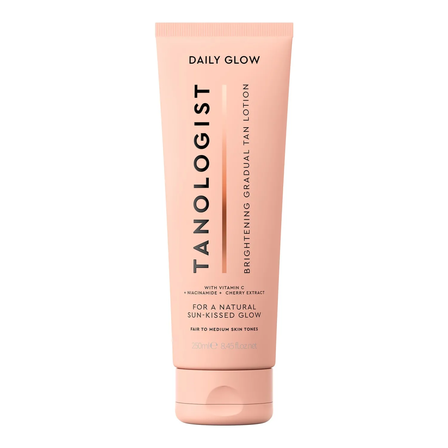 Tanologist Brightening Daily Glow Body Lotion- Light To Medium, Gradual Tanning Lotion, Streak-Free & Natural Looking Self Tanner, Illuminating, 8.45 fl. oz/250 ml Tube