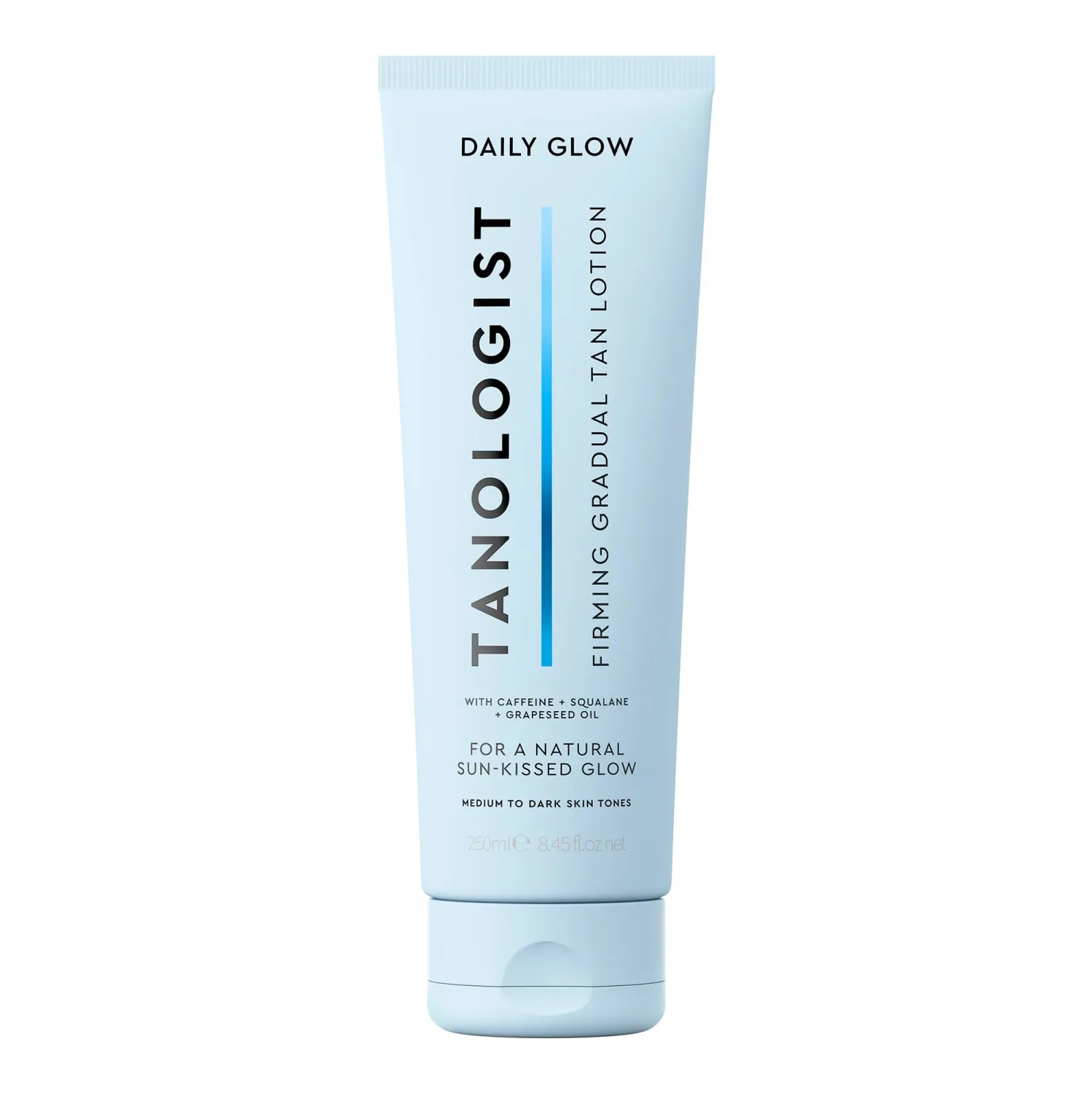 Tanologist Firming Daily Glow Body Lotion- Medium To Dark, Gradual Tanning Lotion, Streak-Free & Natural Looking Self Tanner, Toning Ingredients, 8.45 fl. oz/250 ml Tube