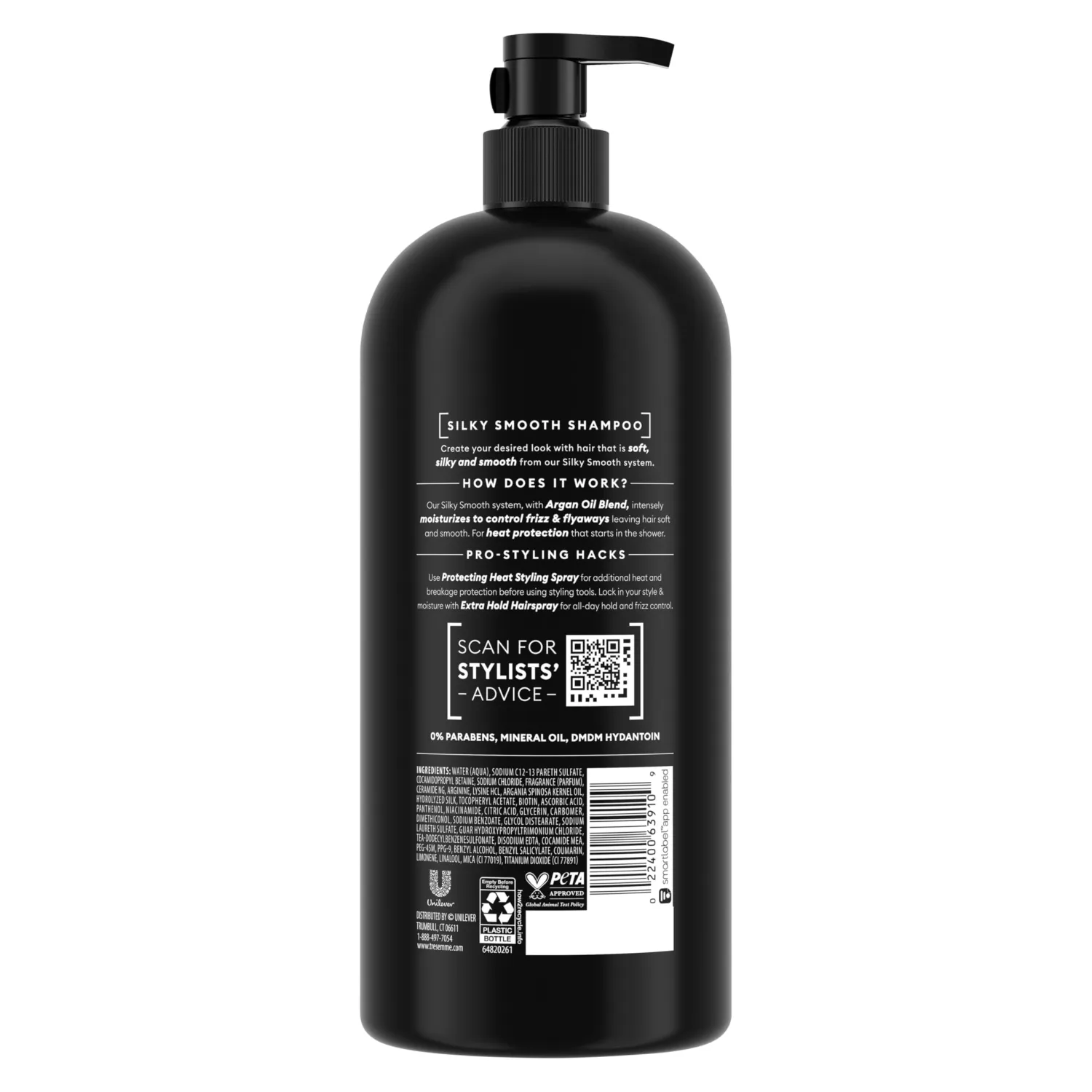 TRESemmé Smooth and Silky Shampoo with Pump, 39 oz