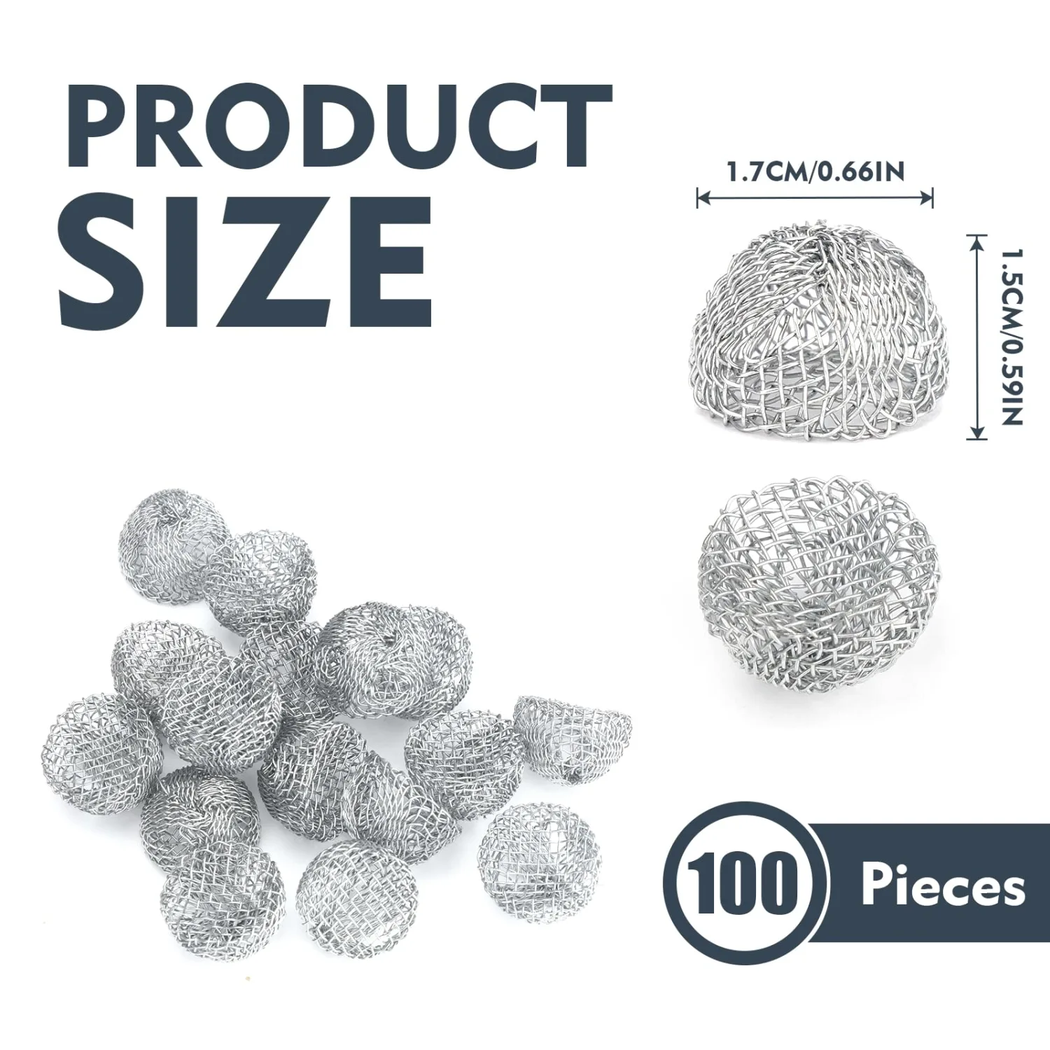 Scotte Screens Pipe Filters Steel Screen Balls (100 Pack)