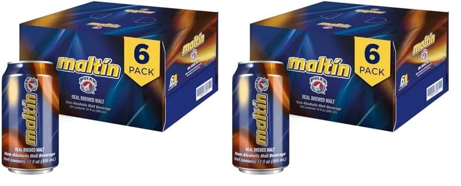 Maltin Polar Non-Alcoholic Malt Beverage – Natural Cane Sugar Drink (12-Pack)