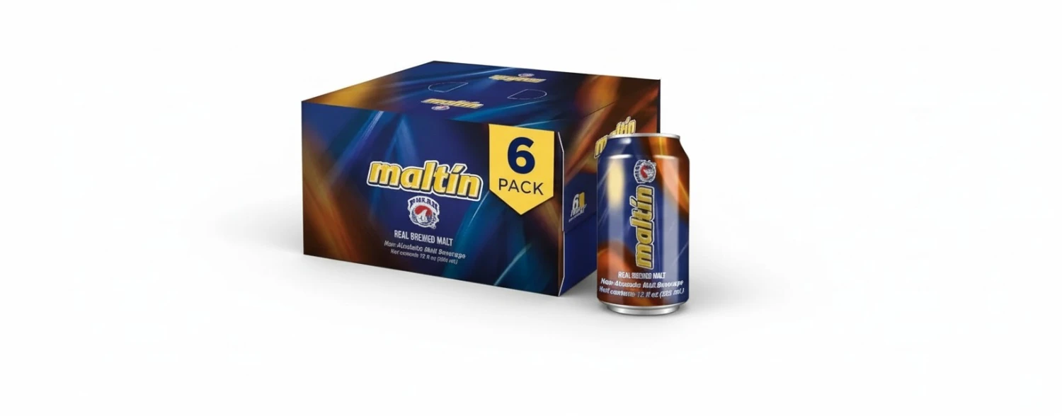 Maltin Polar Non-Alcoholic Malt Beverage – Natural Cane Sugar Drink (12-Pack)