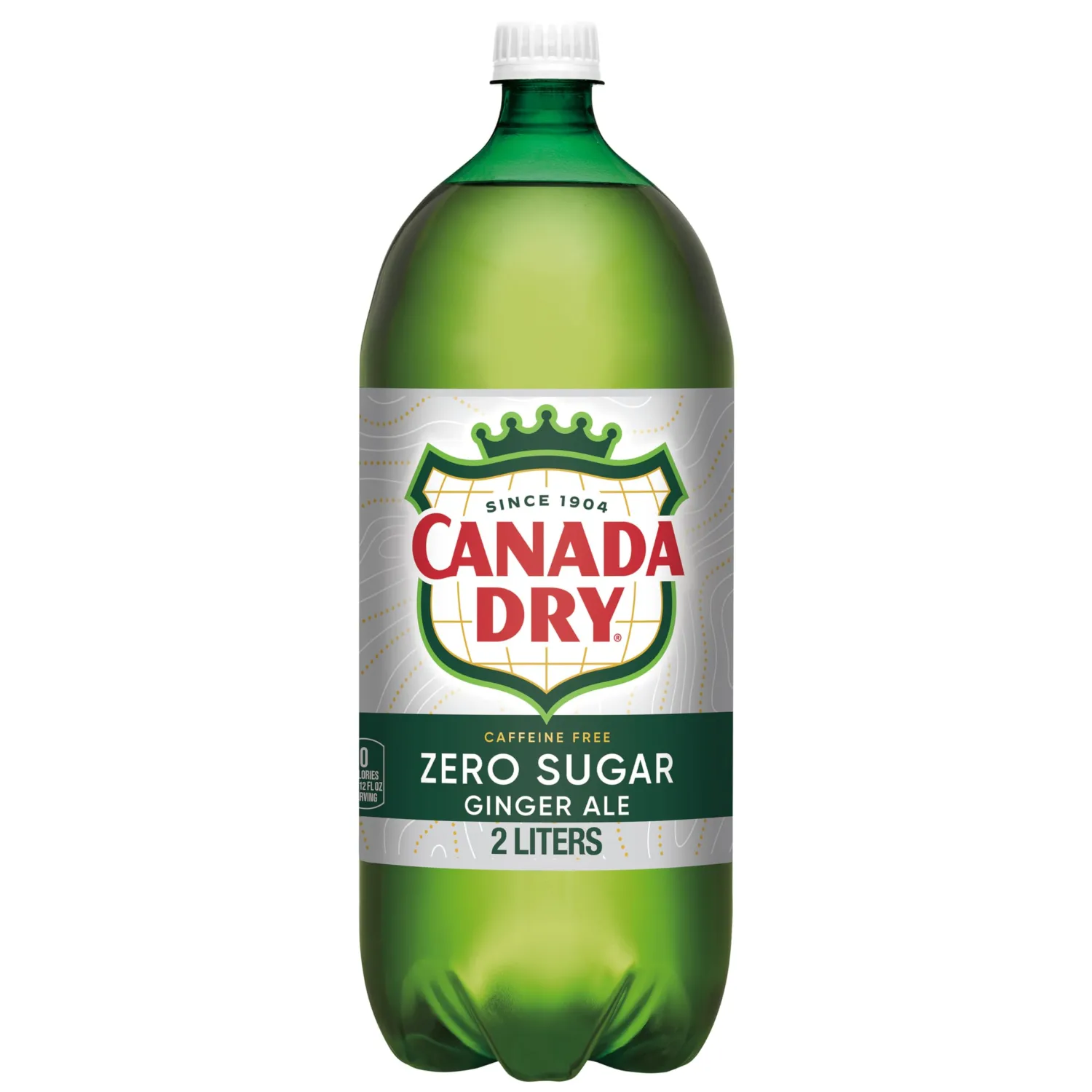 Canada Dry Zero Sugar Ginger Ale Soda, 2 L bottle