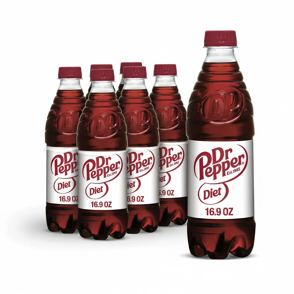 Diet Dr Pepper, .5 L bottles (Pack of 6)