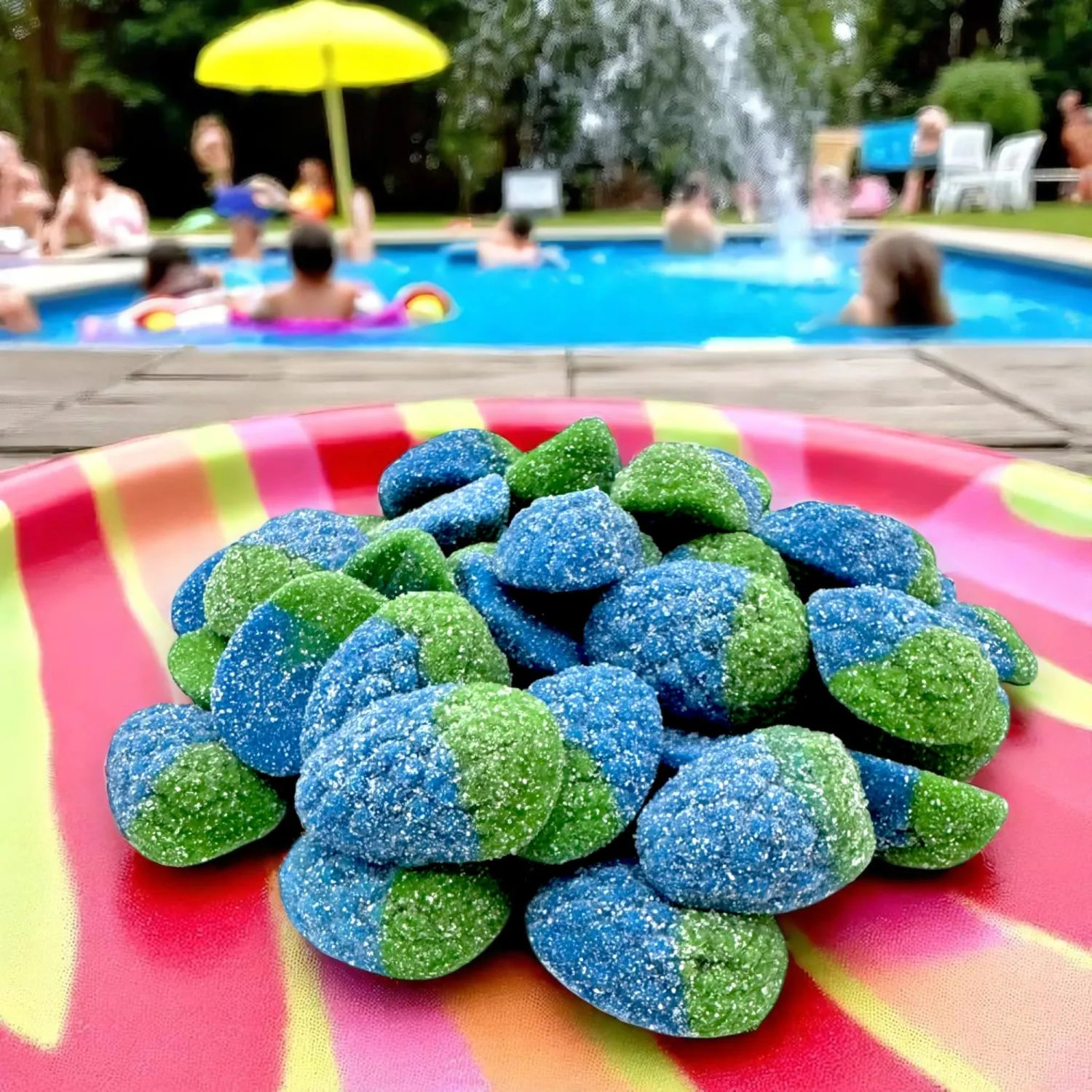 Sour Wild Raspberry Gummies-1.5 Exquisitely Sweet and Sour Chewy Treats Perfect for Snacks, Parties and Gifts(24 oz)