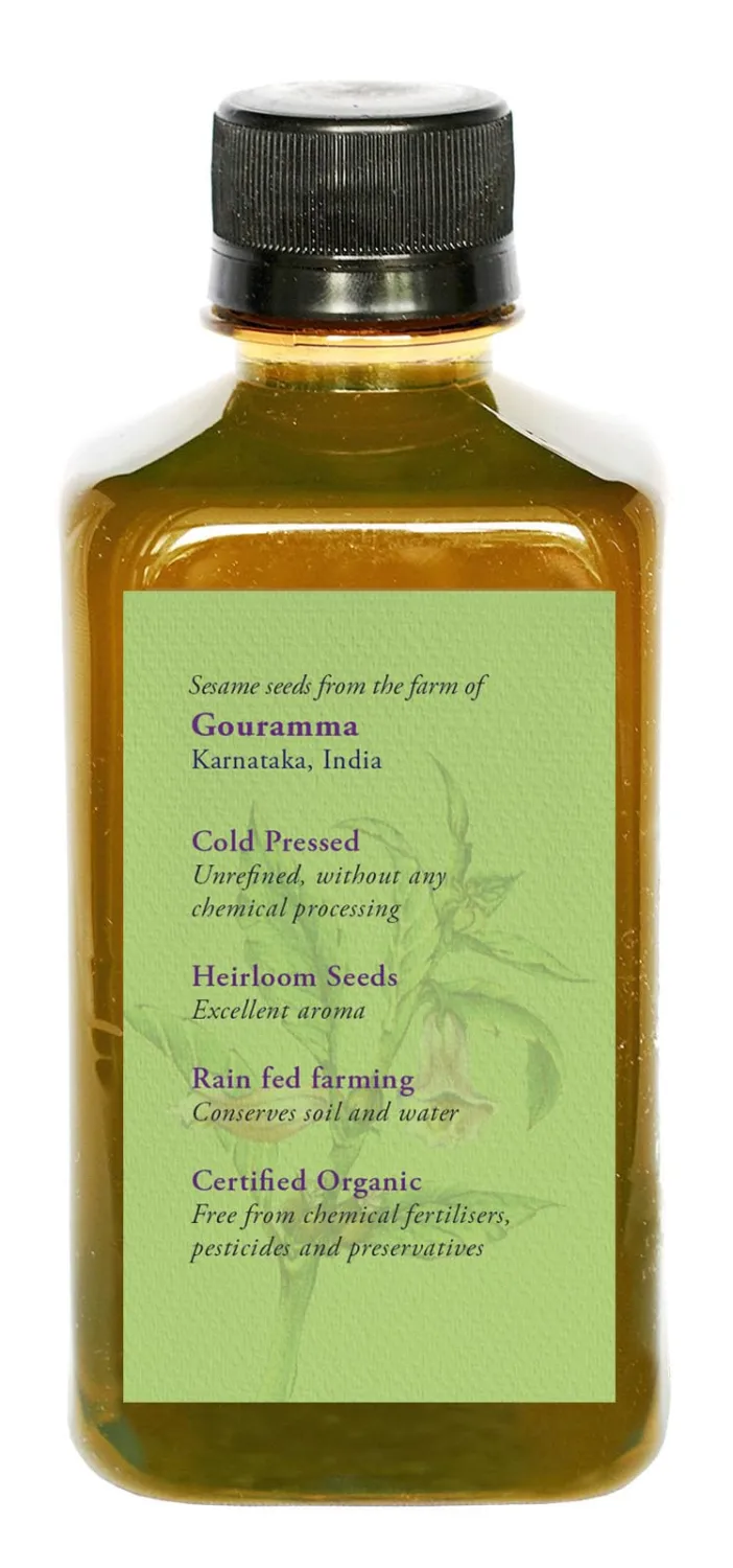 DAANA Sesame Oil for Skin: Certified USDA Organic, Extra Virgin, Cold Pressed (12 fl oz)