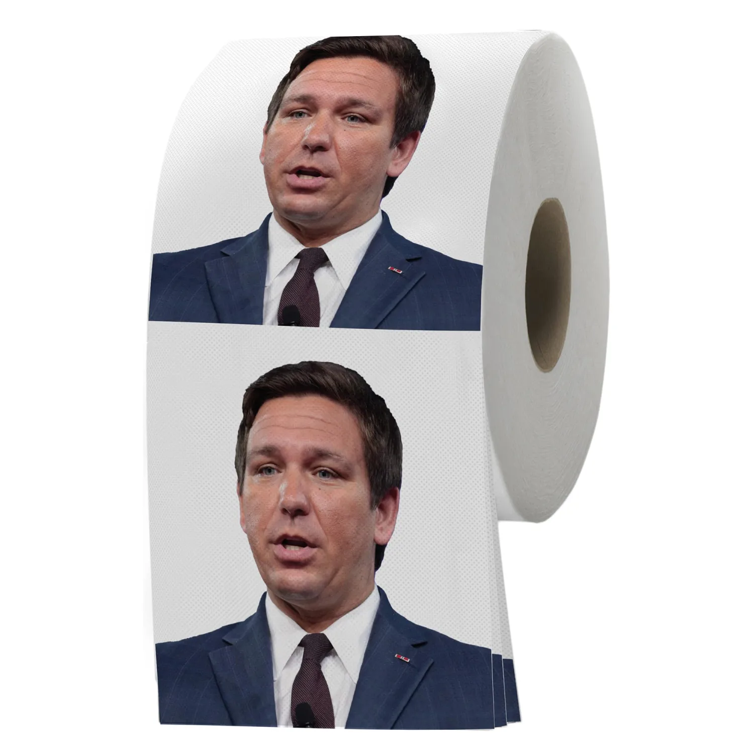 Gagster Funny Toilet Paper Rolls Featuring Ron DeSantis - Republican Gag Gift Novelty TP With Full-Color Image Count Pack Prank with Hilarious Printed Toilet Paper
