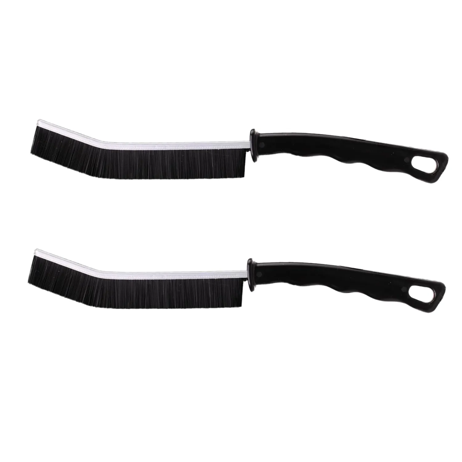 2 Pcs Crevice Cleaning Brush Hard Bristle Gap Brush Multifunctional for Bathroom Household Kitchen Tiles Window Crevice Cleaning Tool (Style 2)