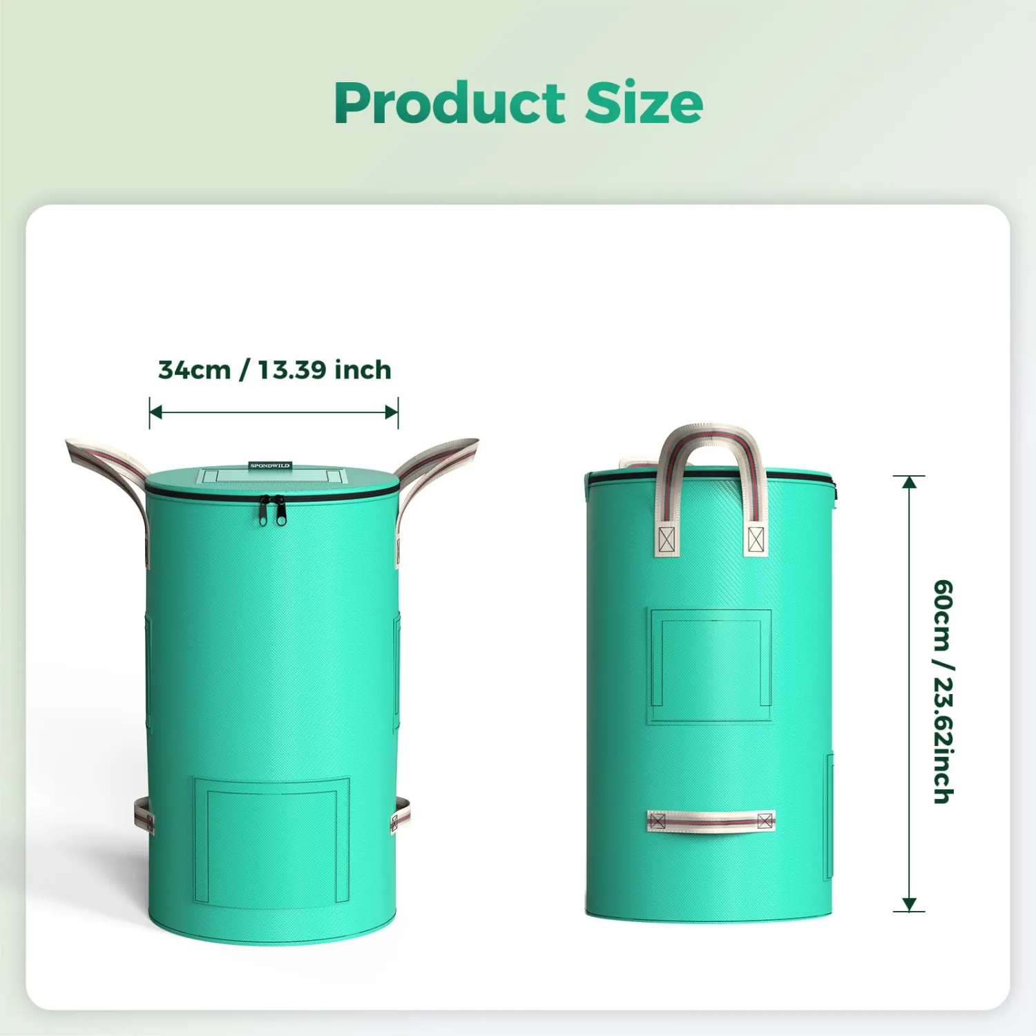 Compost Bin Outdoor & Indoor,14.39 Gallon Garden Composting Bin Kitchen Bags,Breathable Screen Window Thickened Reusable Garden Yard Waste Bags Speed Up Composting & Reduce Odors