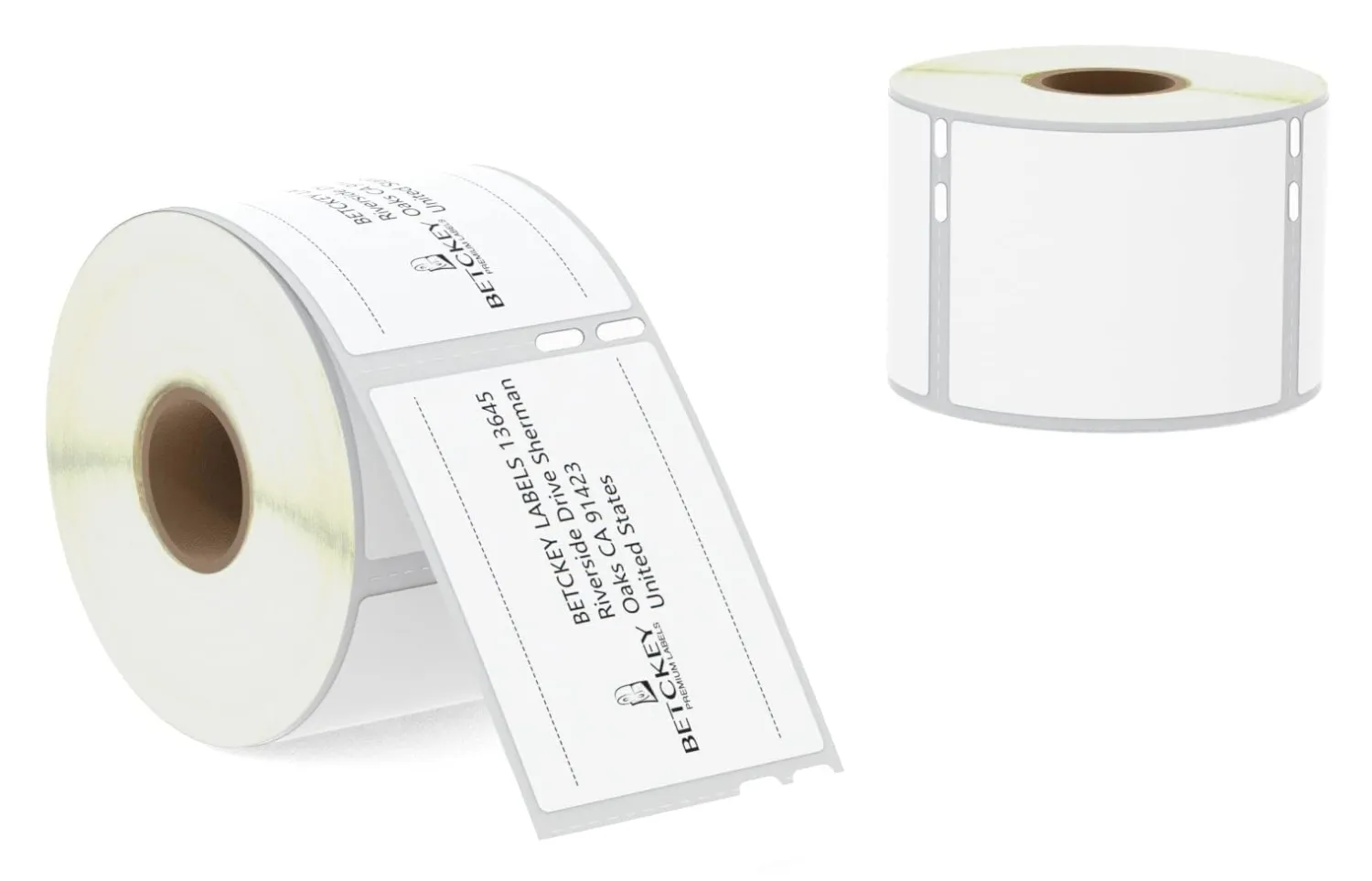 BETCKEY - Compatible DYMO 30324 (2-1/8" x 2-3/4") Multipurpose Labels, Perforated, Compatible with DYMO Labelwriter 450, 4XL, NOT Fit 550 & 5XL [2 Rolls/800 Labels]