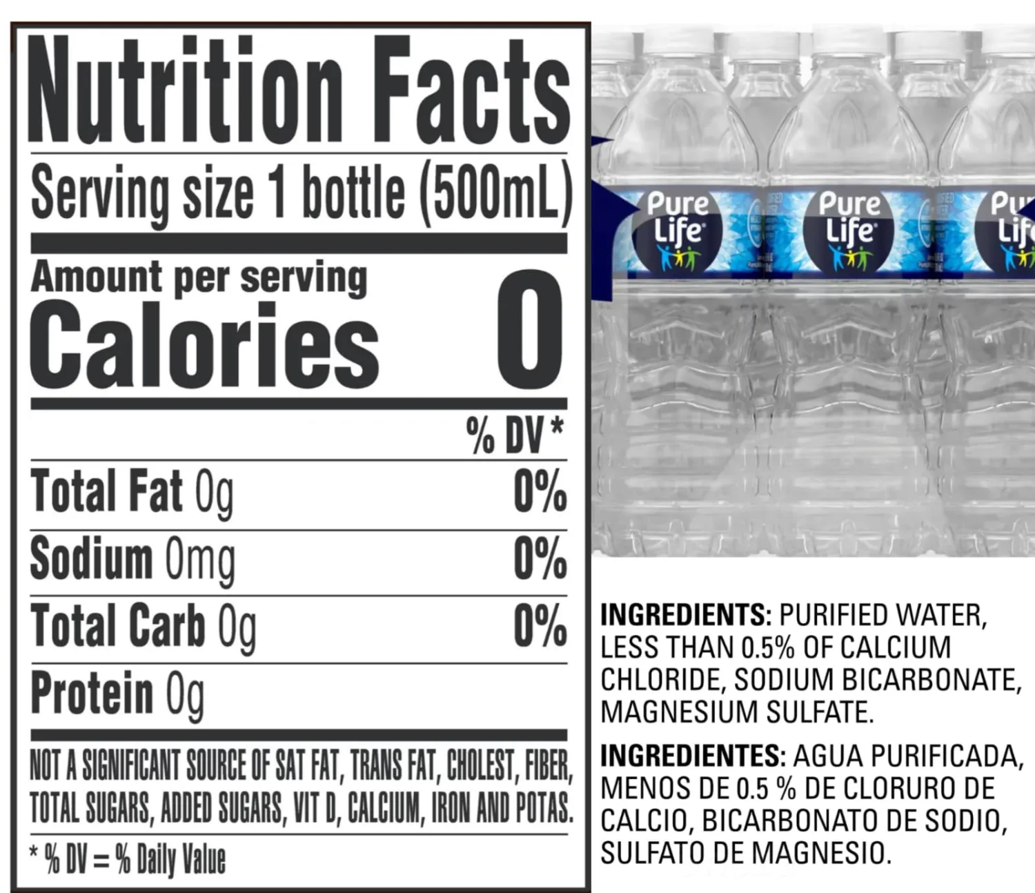 Pure Life water 16.9 fl oz Bottles (35-Pack) – Clean, Refreshing Bottled Drinking Water for Hydration, On-the-Go, and Everyday Use