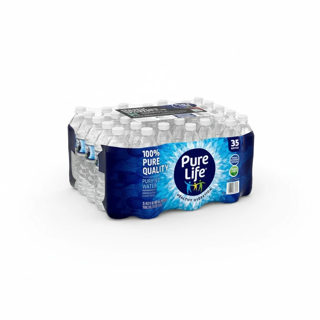 Pure Life water 16.9 fl oz Bottles (35-Pack) – Clean, Refreshing Bottled Drinking Water for Hydration, On-the-Go, and Everyday Use