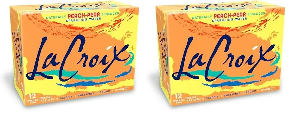 LaCroix Sparkling Water, Peach-Pear, 12 Fl Oz (pack of 24)