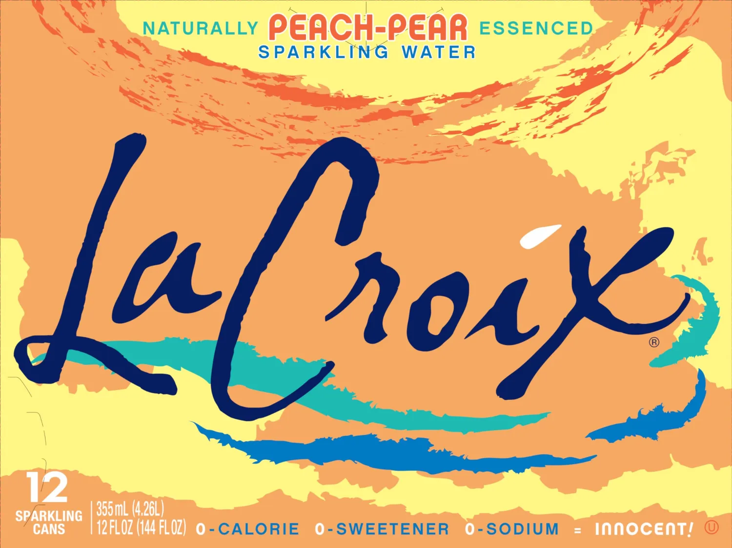 LaCroix Sparkling Water, Peach-Pear, 12 Fl Oz (pack of 24)