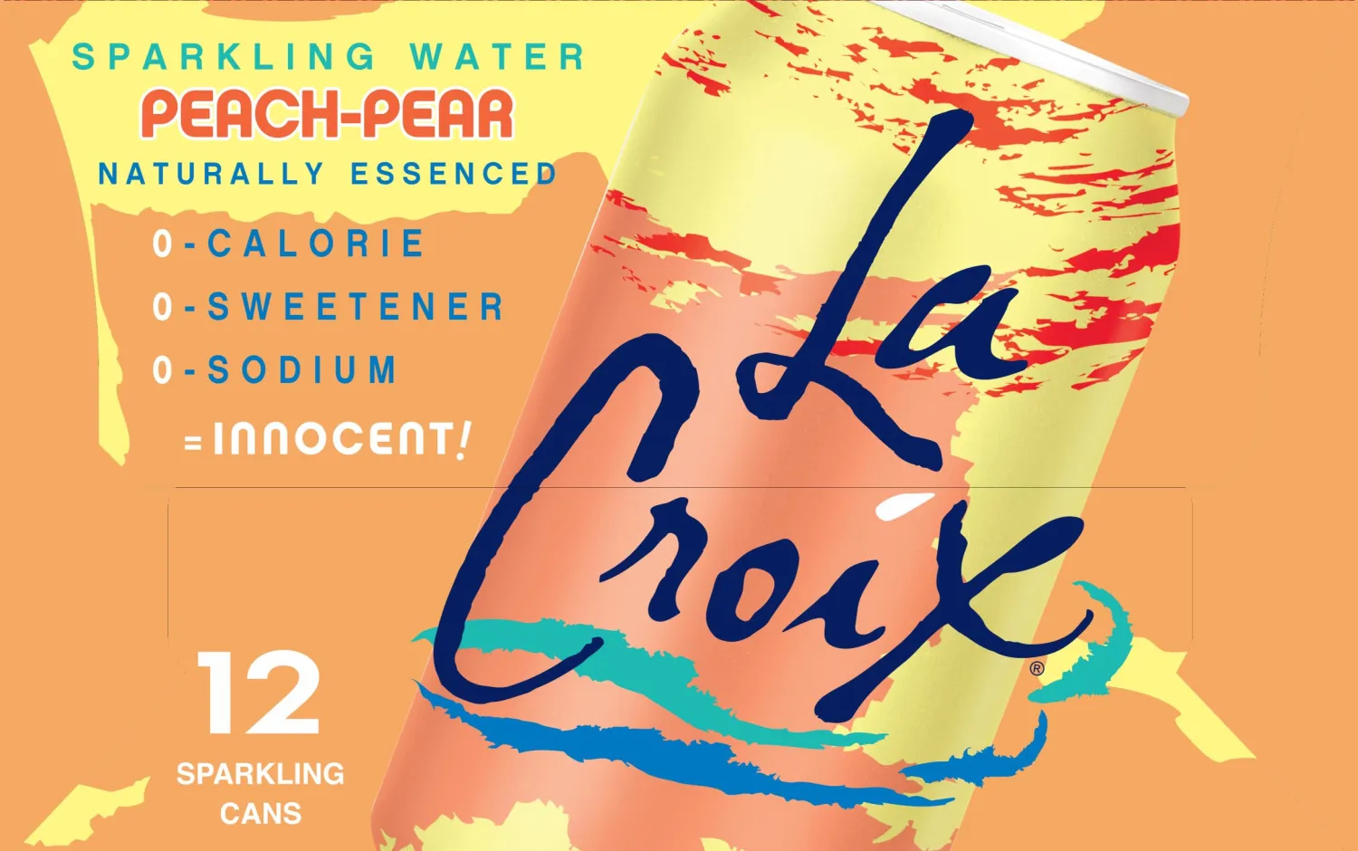 LaCroix Sparkling Water, Peach-Pear, 12 Fl Oz (pack of 24)
