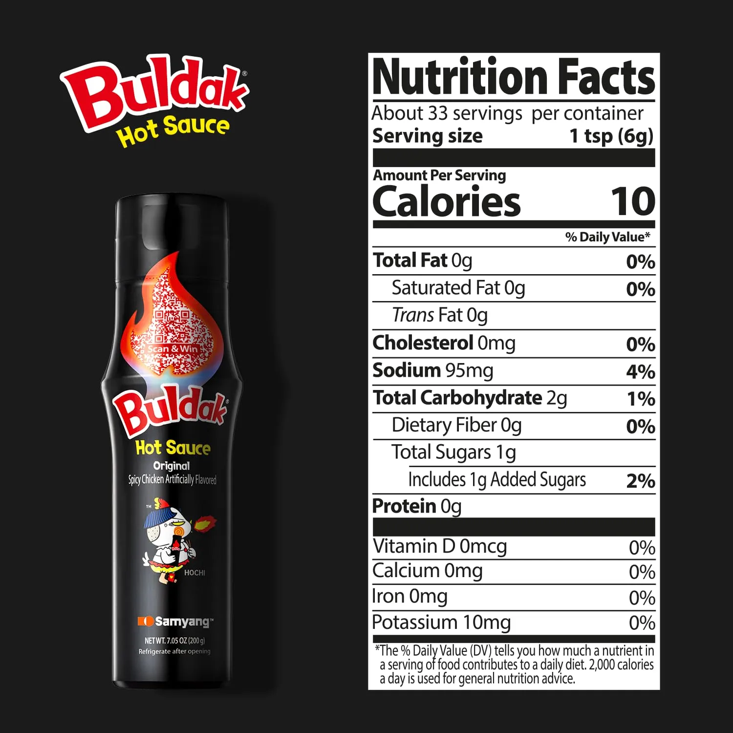 Samyang Buldak Hot Sauce - Original, Korean Spicy Hot Chicken Flavor Sauce [5.57 fl oz (200g) x 2 pack]