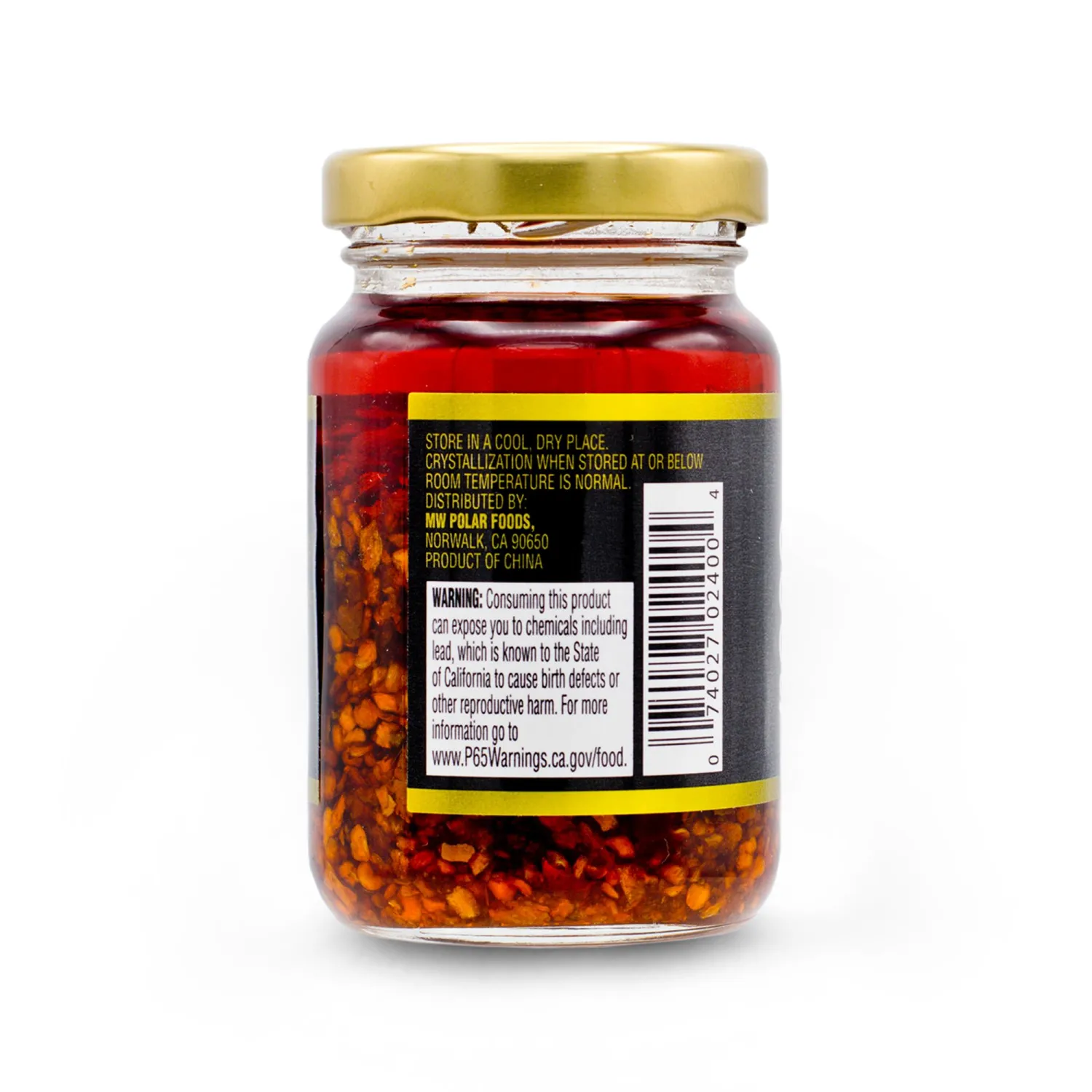 Polar Crunchy Garlic Chili Sauce 4.03oz (Pack of 1), Extra Crispy Chili Oil, Savory Umami Topping, Good on Everything, Gourmet Hot Sauce, Savory condiment, Vegan Friendly, Gourmet Hot Sauce, No MSG, Chili Crisp