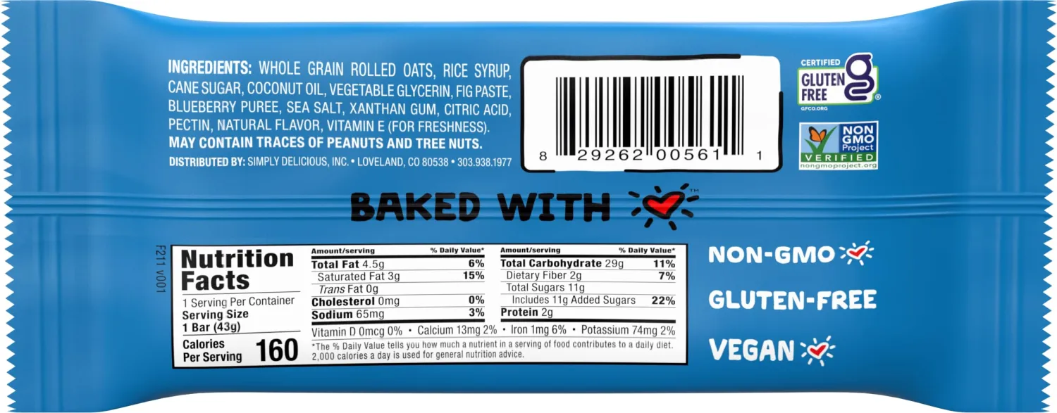 Bobo's Fig Bar (20, Variety Pack), Soft Baked, Non-GMO, Vegan, Snack Bar, Gluten Free