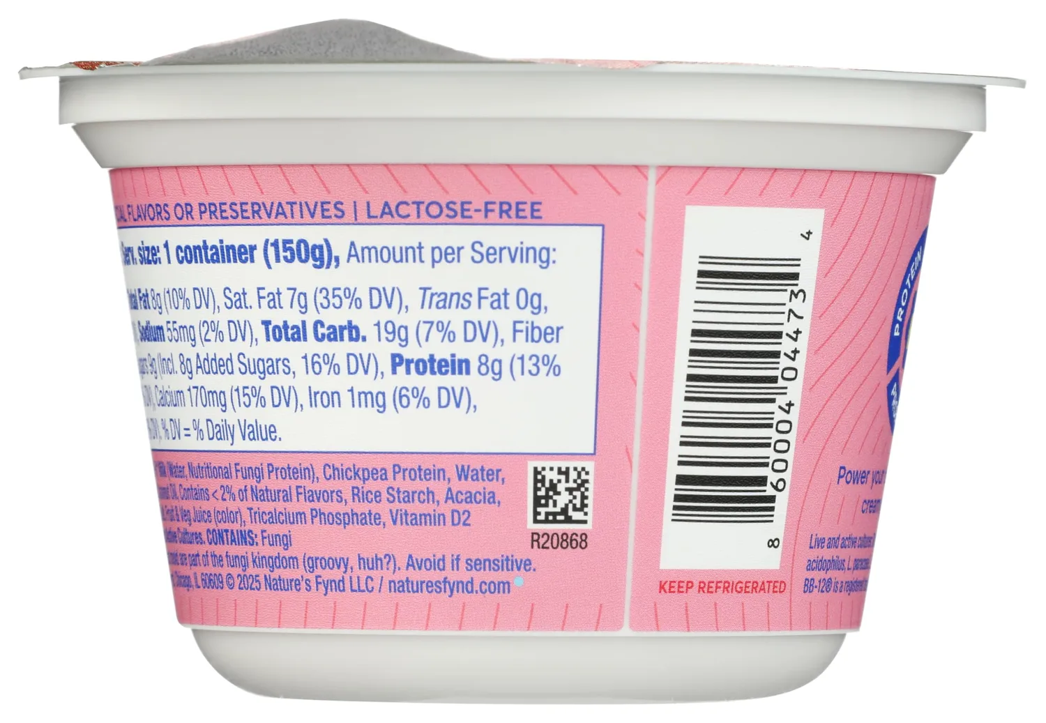 Nature's Fynd Dairy Free Strawberry Yogurt, 5.3 OZ