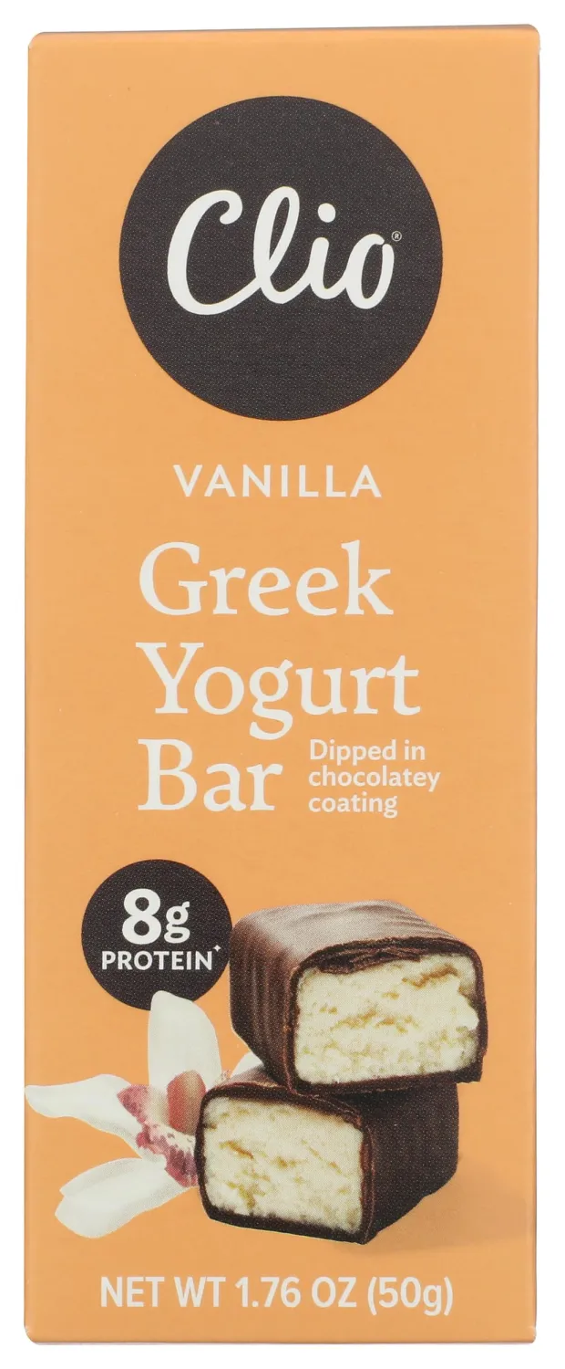 Clio Bar RFG Yogurt Greek Vanilla, 1.7 Oz