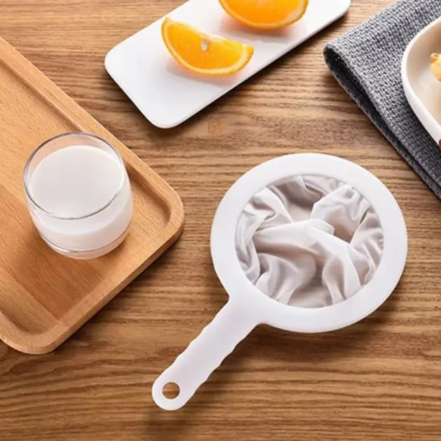 Food Filter Fine Nylon Mesh Sieve, Juice Strainer, Soy Milk Strainer, Plastic Mesh Colander for Filtering Honey Yogurt Coffee Wine Oil (100 Mesh)