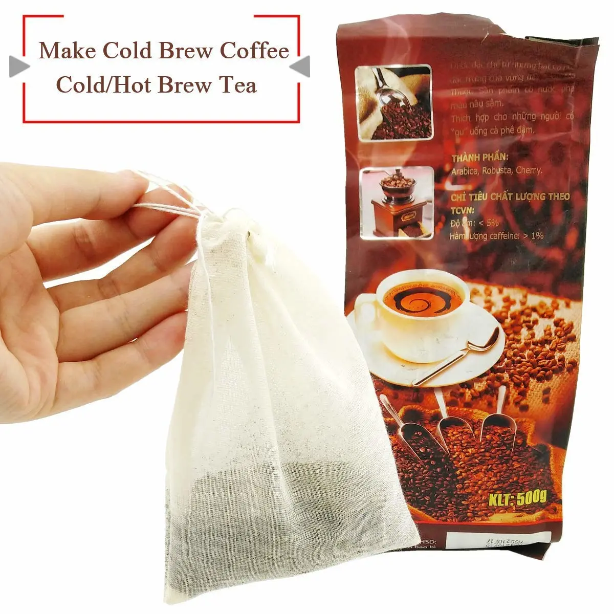 AOUXSEEM 4 Pack Small Cheesecloth Bags for Hot Milk Tea, Reusable Cold Brew Coffee Bags for Straining, Mesh Filter Cooking Bags for Spices Making Cheese, Yogurt Juice Strainer (4"x6")