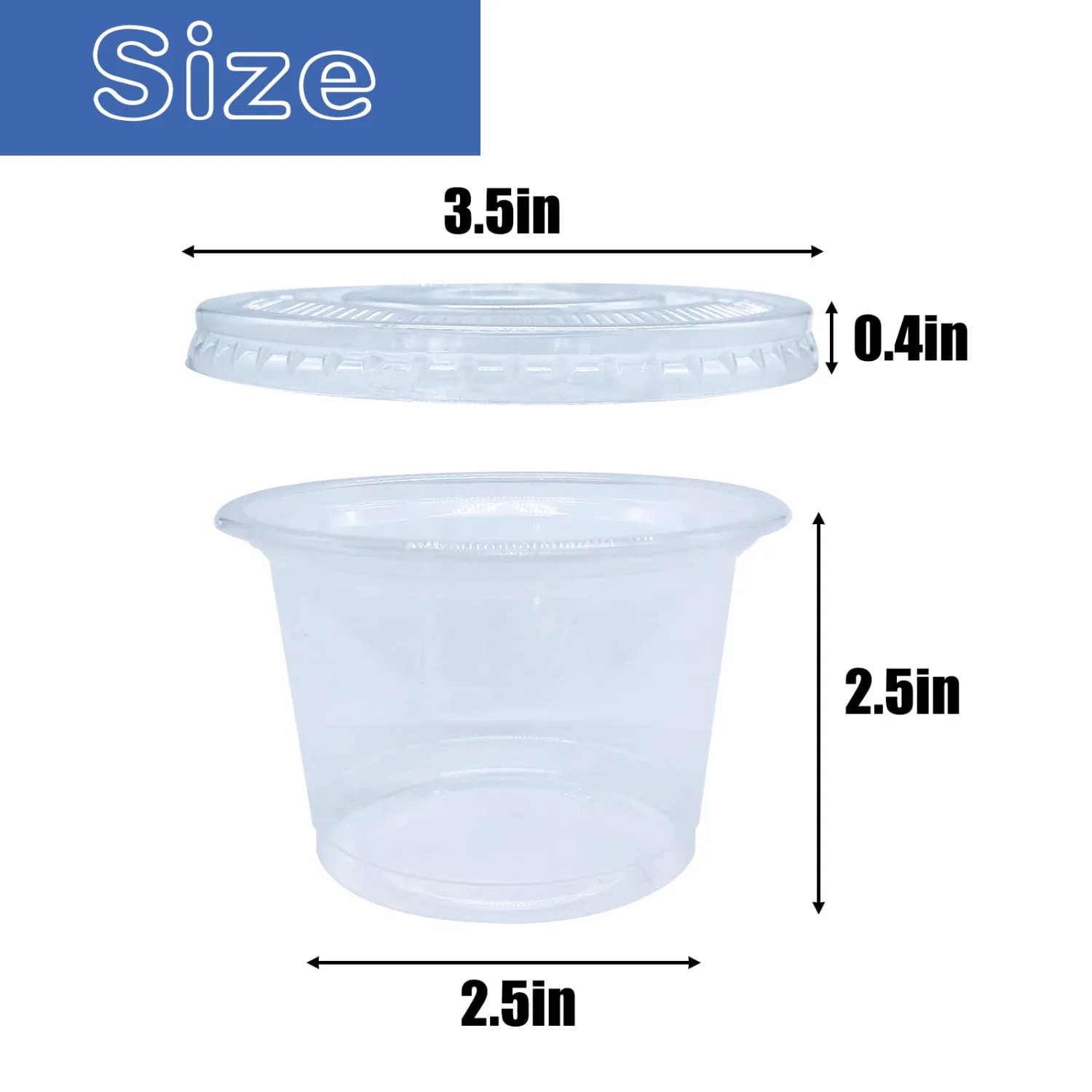50 Pack 8 OZ Disposable Plastic Cups with Lids,Clear Portion Cups with Flat Lids,Disposable Clear Ice Cream Cup for Parfaits,Yogurt,Drink,Soups,Snacks,Salad,Fruit(With Holes)