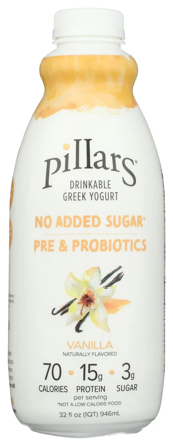 PILLARS Vanilla Drinkable Greek Yogurt, 32 FZ