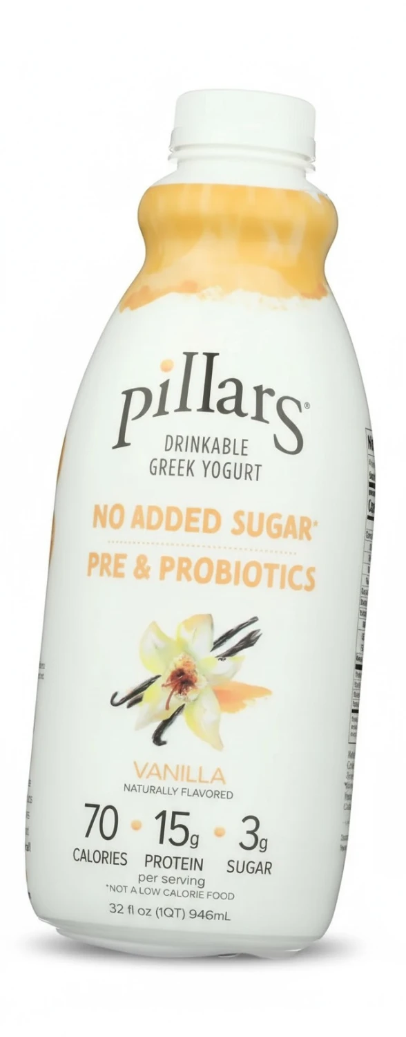 PILLARS Vanilla Drinkable Greek Yogurt, 32 FZ