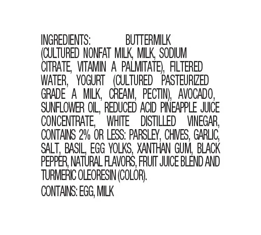Bolthouse Farms Dressing, Avocado Green Goddess Creamy Yogurt Dressing, 12 fl. oz.