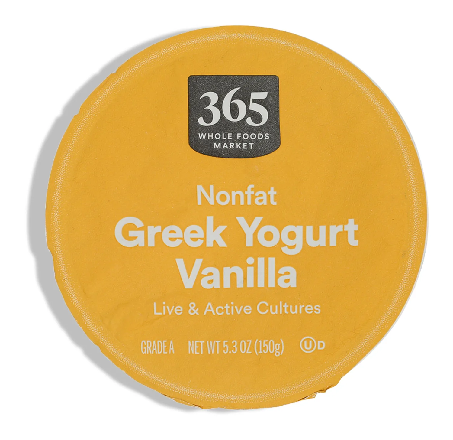 365 by Whole Foods Market, Nonfat Vanilla Greek Yogurt, 5.3 Ounce