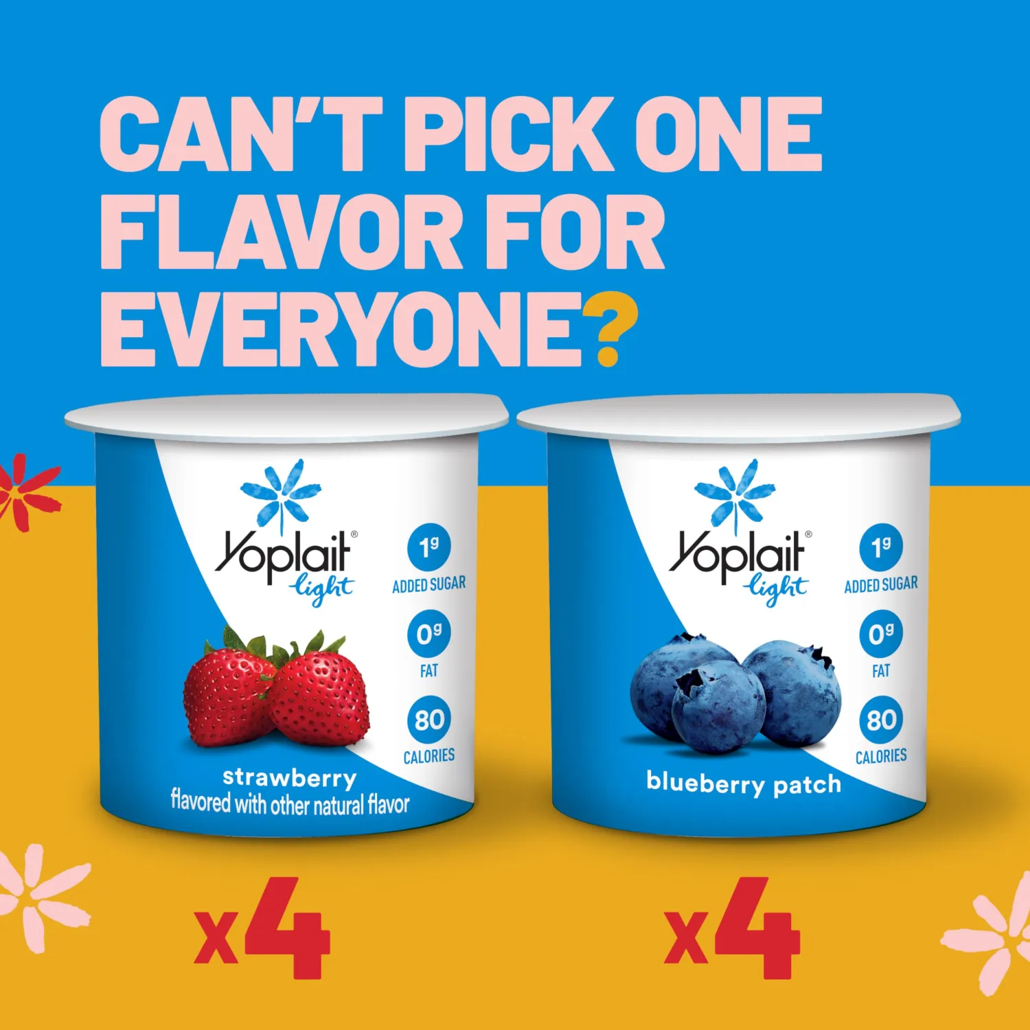 Yoplait Light Fat Free Yogurt Pack, 8 Ct, 6 OZ Yogurt Cups