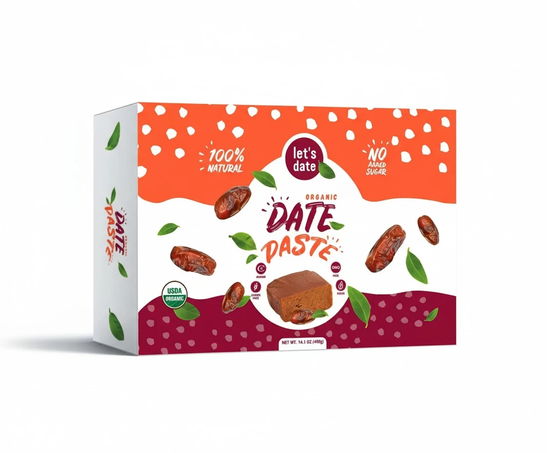 Let’s Date | Organic Date Paste | Date Spread | Perfect Sugar Substitute | NO Added Sugar | Vegan | Paleo | Gluten Free | Kosher | Non- GMO | Natural Sweetener | 14.1 oz (400g)