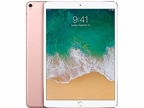 Apple iPad Pro (2017) 10.5in 64GB Wi-Fi Tablet, Rose Gold (Renewed)