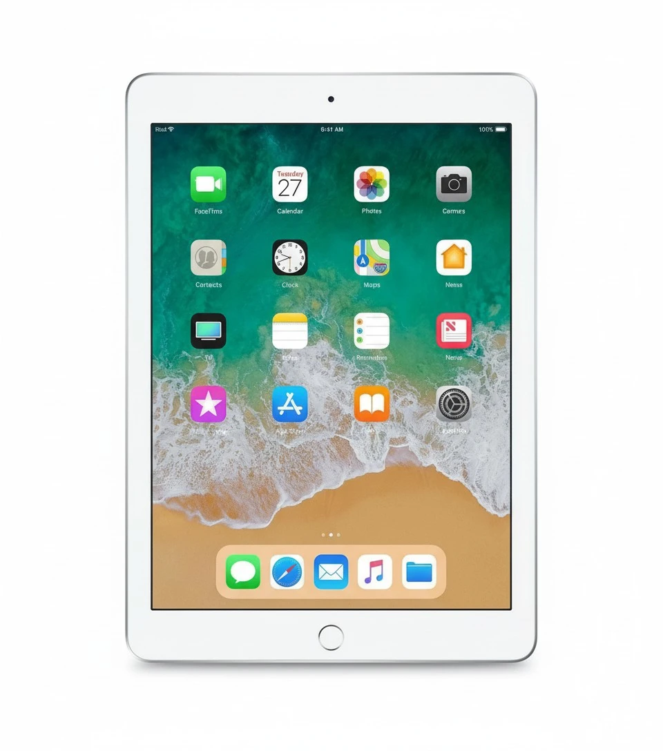 Apple 9.7in iPad (Early 2018, 32GB, Wi-Fi Only, Silver) MR7G2LL/A (Renewed)
