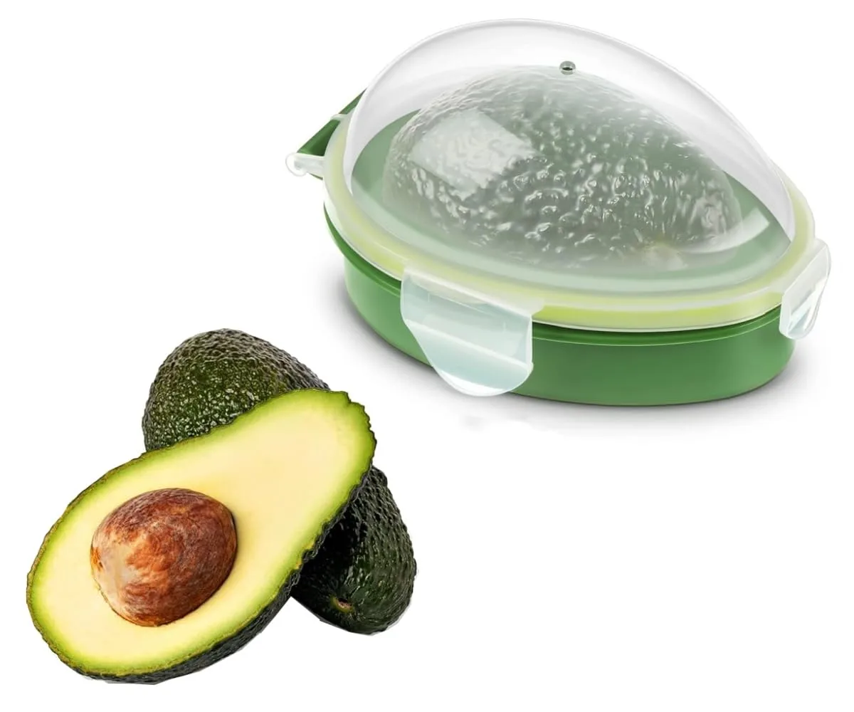 Avocado Saver,Avocado Keeper,Avocado Fresh Keeper,Portable and Reusable Avocado Storage,Holder Food Crisper Storage (Green-Saver)