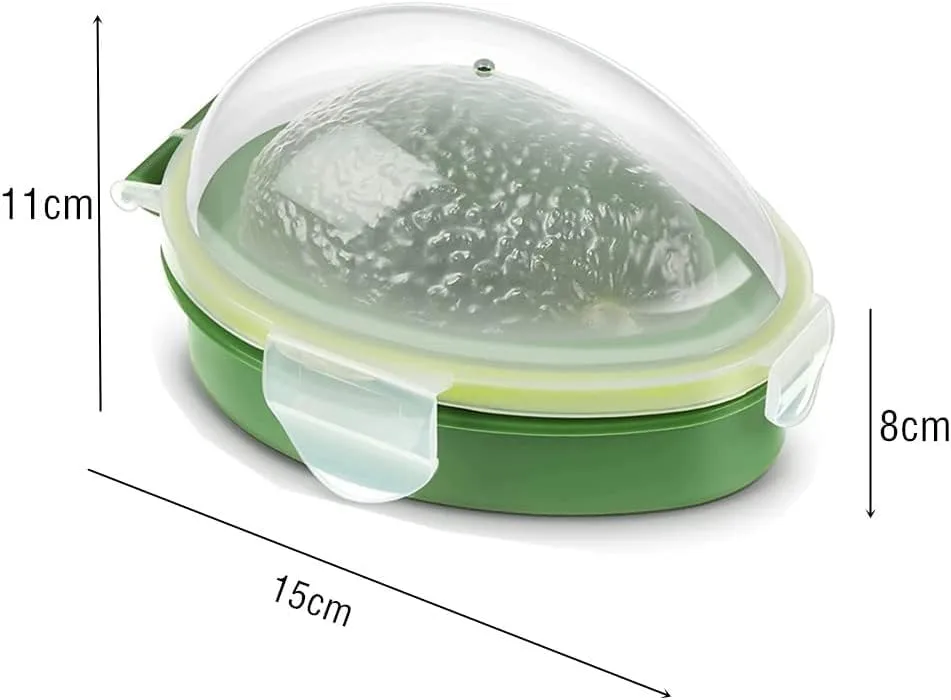Avocado Saver,Avocado Keeper,Avocado Fresh Keeper,Portable and Reusable Avocado Storage,Holder Food Crisper Storage (Green-Saver)