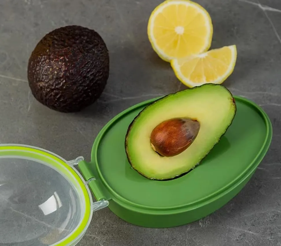 Avocado Saver,Avocado Keeper,Avocado Fresh Keeper,Portable and Reusable Avocado Storage,Holder Food Crisper Storage (Green-Saver)