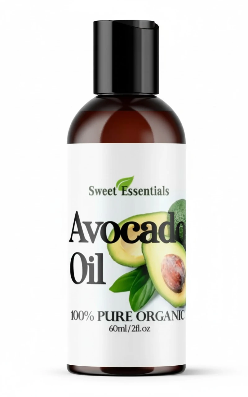 Premium Organic Avocado Oil, 2oz, Imported from Italy, 100% Pure, Non-GMO, Cold Pressed, Food Grade, Golden in Color